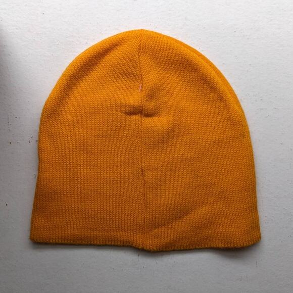 Urban Outfitters Retro Groovy Orange Chunky Knit Beanie 70s inspired Grunge Hat - Picture 3 of 5